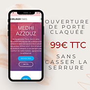 Serrurier Paris 2 - Medhi vous Ouvre votre Porte claquée 99€ TTC