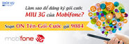 Đăng ký dịch vụ 3G mạng Mobifone cho điện thoại
