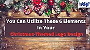 You can utilize these 6 elements in your christmas-themed logo design