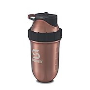 700mls ShakeSphere Tumbler Double Wall Steel Copper