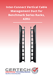 Inter-Connect Vertical Cable Management Duct for Benchmark Series Racks, 42RU