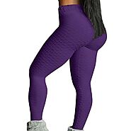 Women’s High Waisted Compression Workout Leggings by Chrideo - USA