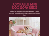 Adorable Mini Dog Sofa Beds