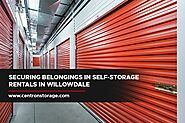 Securing Belongings in Self-Storage Rentals in Willowdale | Centron Self Storage Unit
