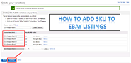 How to add SKU to eBay listings