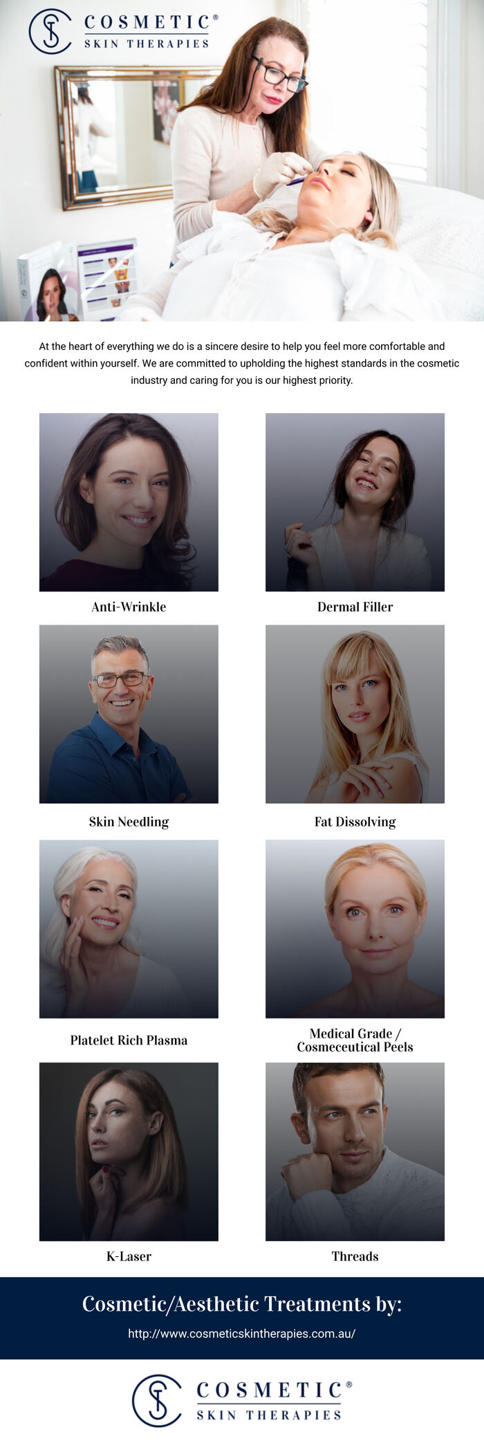 This infographic is designed by Cosmetic Skin Therapies