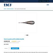 Website at https://www.im3vet.com.au/hand-instruments/1mm-luxator-with-stubby-handle