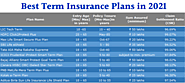 Best term insurance plan in india 2021