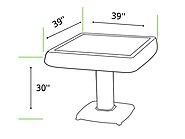 Size: length * width * height Measure the room space first. If you put an Automatic Mahjong table with 4 chairs in yo...
