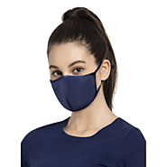 Jockey Blue Color Unisex Face Mask Pack of 2 - FM02- Imp Blue