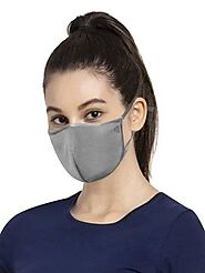 Jockey Performance Grey Unisex Face Mask Pack of 2 - FM02-PFGRY