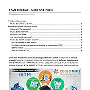 FAQs of IETMs Code And Pixels | Pearltrees