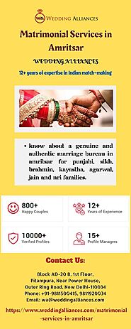 Top Matrimonial Services in Amritsar