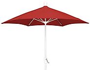 Commercial Contract Quality 6 Rib Market Umbrellas - Bistro Tables & Bases