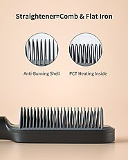 Straightener=Comb&Flat Iron