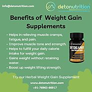 Buy Best Weight Gain Supplements and Pills From Detonutrition 