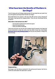 What have been the Benefits of Plumbers in San Diego? by ceilingPlumbers - Issuu