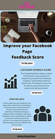 Improve your Facebook Page Feedback Score - CFS Solutions