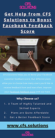 Get Help from CFS Solutions to Boost Facebook Feedback Score by cfs solutions - Flipsnack