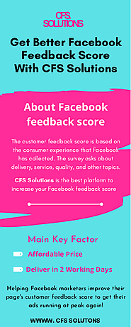 Get better facebook feedback score with CFS Solutions | edocr