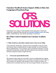 Customer Feedback Scores Impact Ability to Run Ads Campaign of Facebook Page-converted