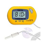 SunGrow Reptile Digital Thermometer, Waterproof Sensor Probe Monitors Temperature Accurately, Includes Replaceable… –...