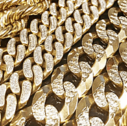 Exotic Diamonds - 3 gold chain