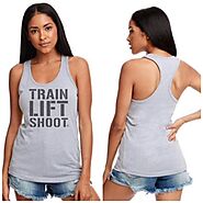 Buy best gym sleeveless top apparel | Train Lift Shoot