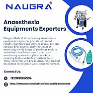 Anaesthesia equipment exporters