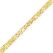 10K Solid Yellow Gold Byzantine Chain – Exotic Diamonds
