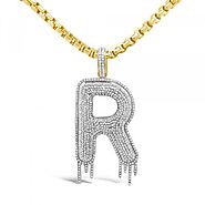 Exotic Diamonds - Diamond R pendant