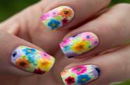 Acrylic Nails - nailart|nail art designs|nails designs|water marble nail art|nail art images|simple nail art