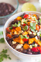 Vegetarian Sweet Potato & Black Bean Burrito Bowl