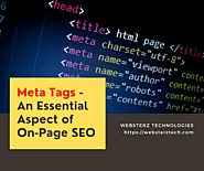 Meta Tags - An Essential Aspect of On-Page SEO