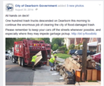 City of Dearborn Michigan - Flood of 2014 Social Media