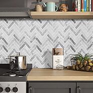 Give the Best Stylish Touch To Your Kitchen By Herringbone Backsplash Stick Tiles – Commomy