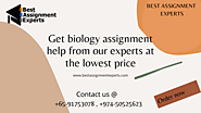 Biology assignment help