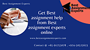 Get Best assignment help from best assignment experts