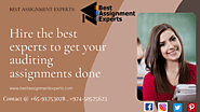 Get auditing assignments done by best experts