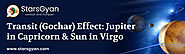 Transit (Gochar) Effect Jupiter in Capricorn & Sun in Virgo