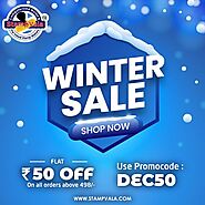 Winter Sale in here Now! Stamp Vala offers FLAT Rs.50 OFF On Stamp Orders above Rs.498/-.