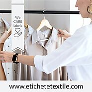 Imagini din productia de etichete textile personalizate " We CARE labels "