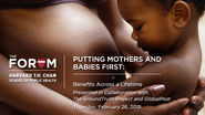 Putting Mothers and Babies First | The Forum at Harvard School of Public Health