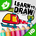 iLuv Drawing Vehicles HD - Kids learn how to draw cars, trucks, train, plane and more step by step