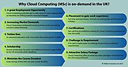 Why Cloud Computing (MSc) has become so popular in the UK?