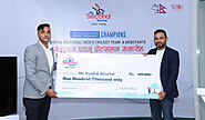 My Second Teacher hands over Rs 500,000 to National Cricket Team and Rs 100,000 each to 4 Debutants
