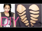 DIY: Spinal Heart Cut out Studded Tank top