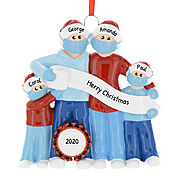 Personalized Christmas Couple Ornaments Under $15 - Ornaments By Elves