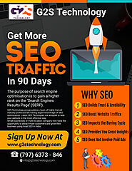 SEO Traffice Boost and improve ranking | G2S Technology