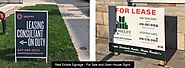Real Estate Signage – For Sale and Open House Signs